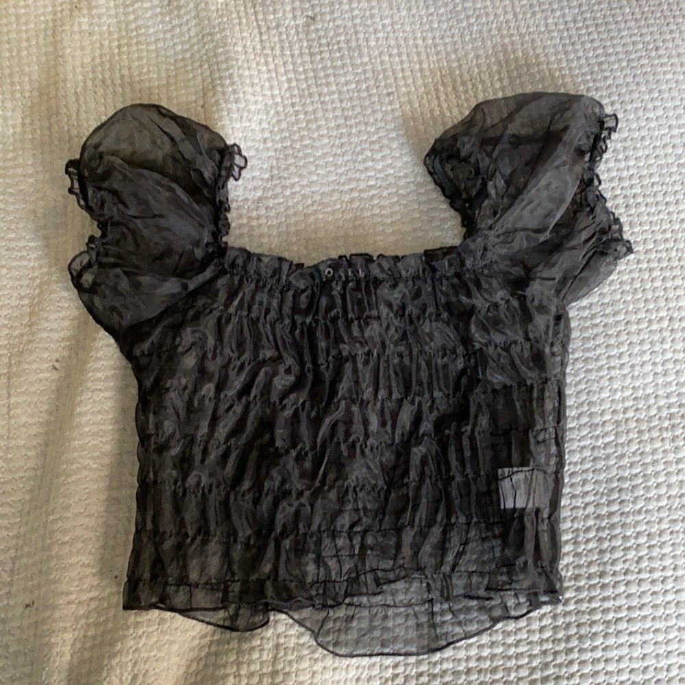 Sheer crop top